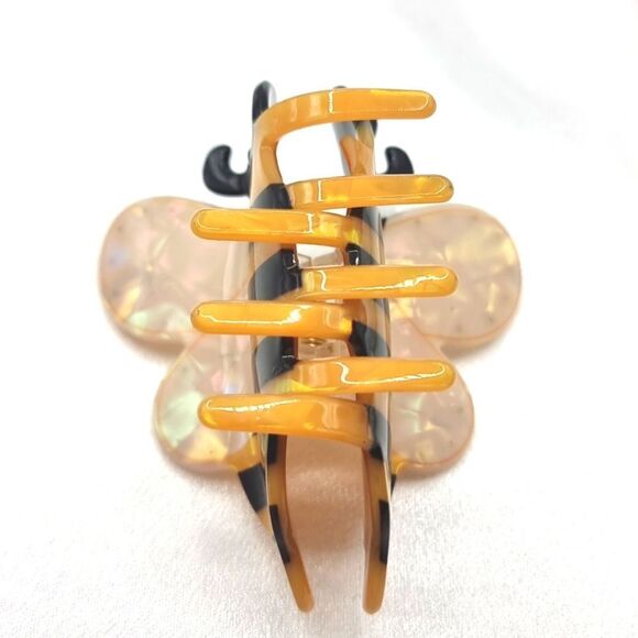 New ZARA printed bee claw clip with jewel appliqués - Picture 4 of 6